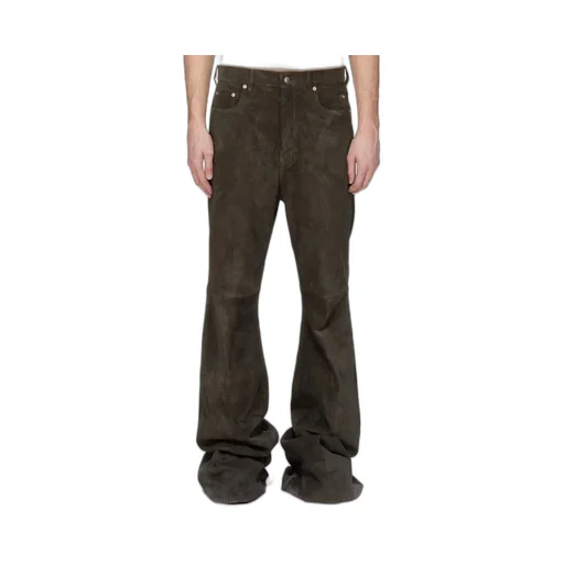 Rick Owens Concordians Runway Bolans In Indigo Suede