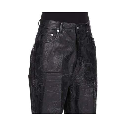 Rick Owens Concordians Runway Bolans In 13Oz Black Megacrust Denim