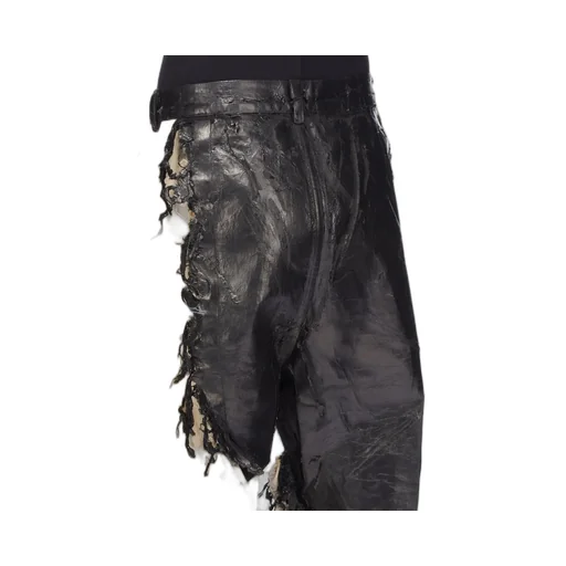 Rick Owens Concordians Runway Joris Trousers In Black/Pearl 13Oz Black Megacrust Denim