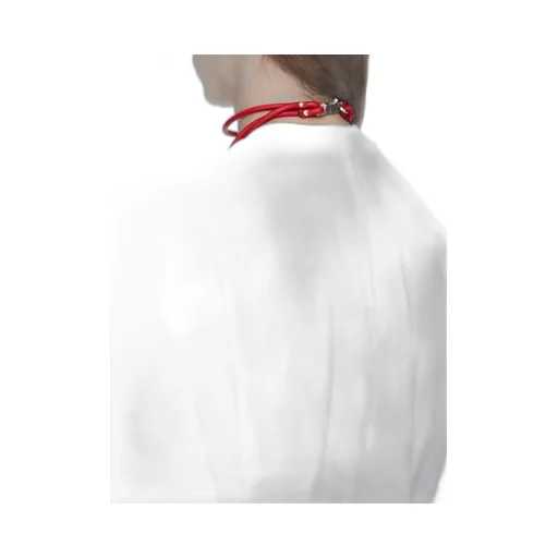 Rick Owens Concordians Runway Cord Tank Fringed In Carnelian Butter Calf Leather