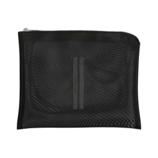 Rick Owens Concordians Runway Travel Liquid Bag In Sheer Nylon Mesh
