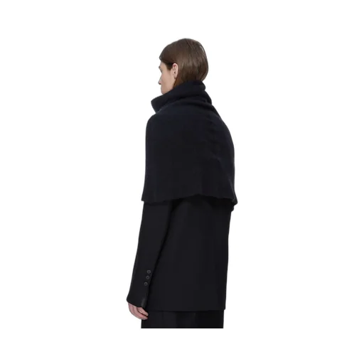 Rick Owens Concordians Runway Cowl In Black Alpaca Knit