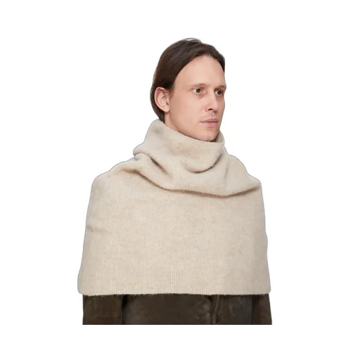 Rick Owens Concordians Runway Cowl In Dna Dust Alpaca Knit