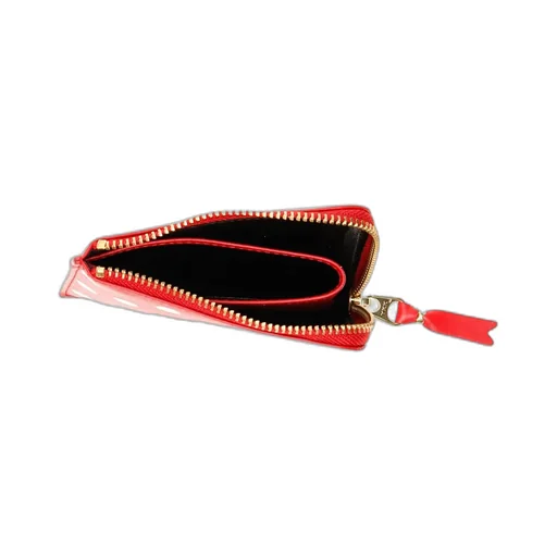 Leather Polkadot Wallet With Zipper