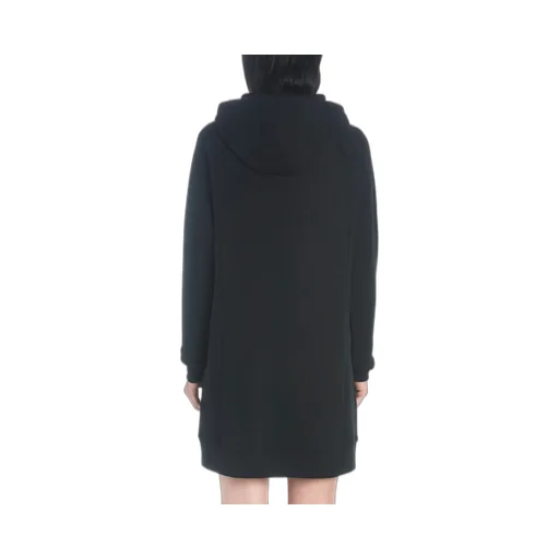 Black Circus Teddy Printed Hoodie Dress