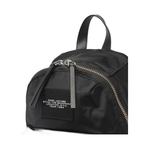 Marc Jacobs The Biker Logo-Patch Zipped Large Backpack