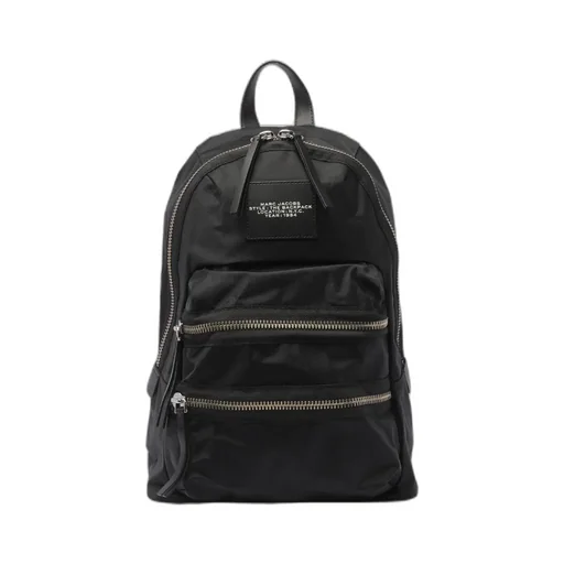 Marc Jacobs The Biker Logo-Patch Zipped Large Backpack