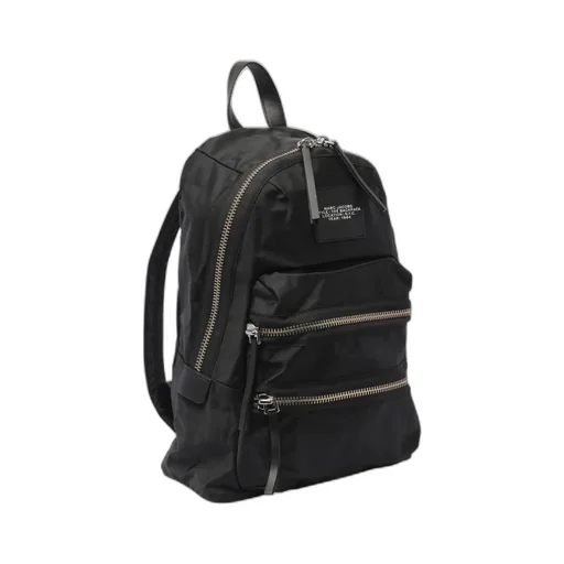 Marc Jacobs The Biker Logo-Patch Zipped Large Backpack