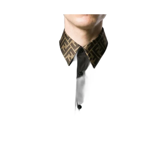 Fendi Long Sleeved Ff Jacquard Shirt