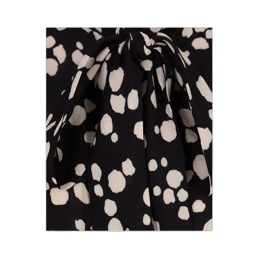 Msgm Spot-Printed Long-Sleeved Maxi Dress