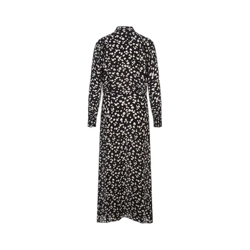 Msgm Spot-Printed Long-Sleeved Maxi Dress