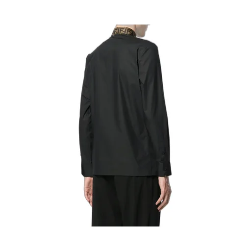Fendi Long Sleeved Ff Jacquard Shirt