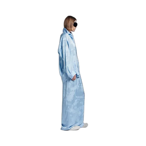 Washed Crayon Allover Long Sleeve Cocoon Shirt