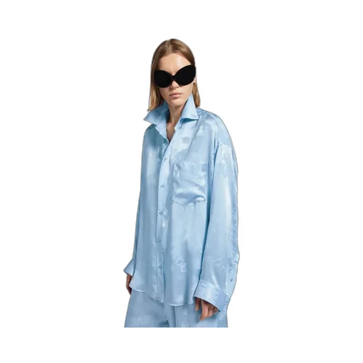 Washed Crayon Allover Long Sleeve Cocoon Shirt