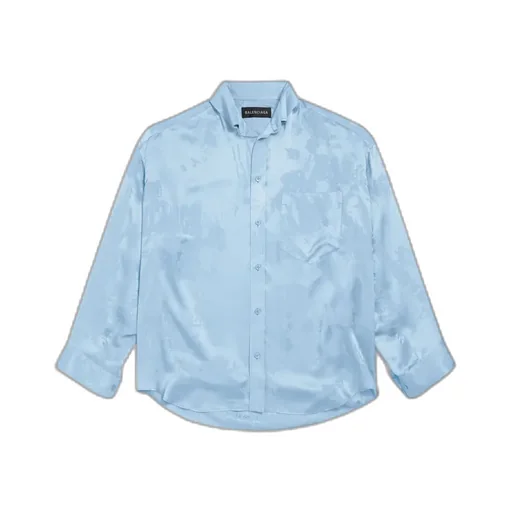 Washed Crayon Allover Long Sleeve Cocoon Shirt