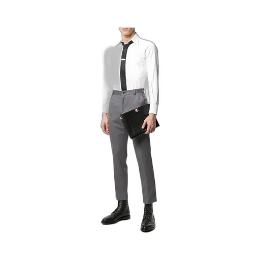 Thom Browne Rwb Striped Medium Clutch Bag