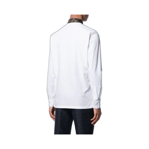 Fendi Long Sleeved Ff Jacquard Shirt