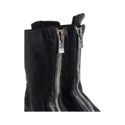 Zipped Low-Heel Ankle Boots