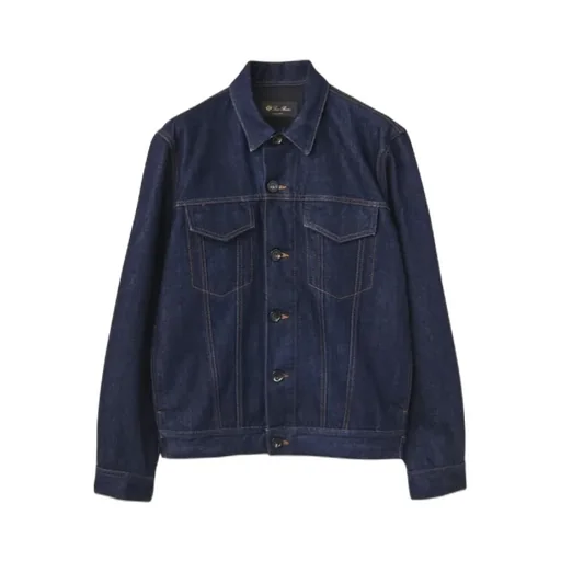 Long-Sleeved Denim Coat