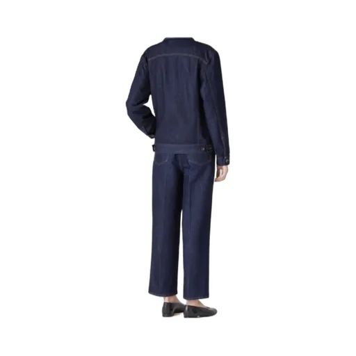 Long-Sleeved Denim Coat