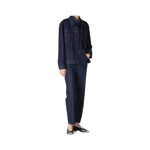 Long-Sleeved Denim Coat