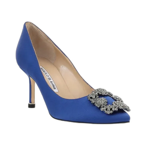 Manolo Blahnik Hangisi Embellished Pointed Toe Pumps
