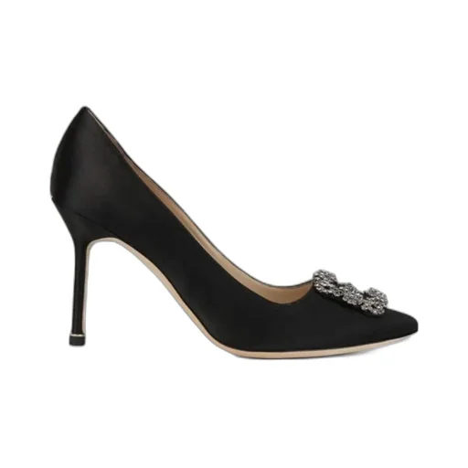 Manolo Blahnik Hangisi Embellished Pointed Toe Pumps