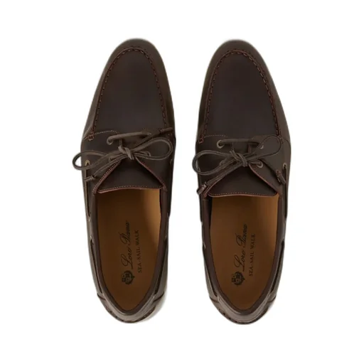Loro Piana Lace-Up Flat Shoes