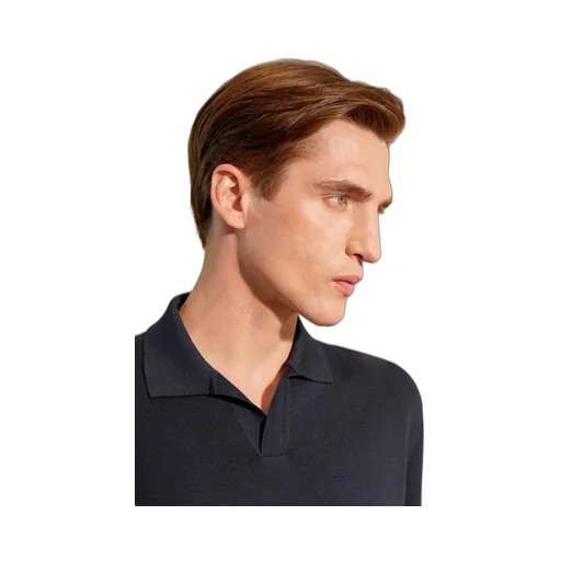 Loro Piana Buttonless Polo Shirt