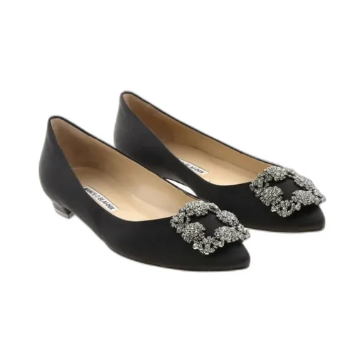 Hangisi Buckle-Detail Ballerina Shoes