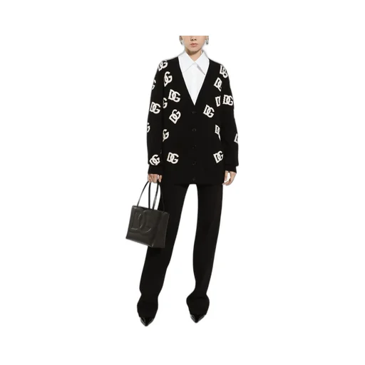 Dolce & Gabbana Logo Intarsia Knitted Cardigan