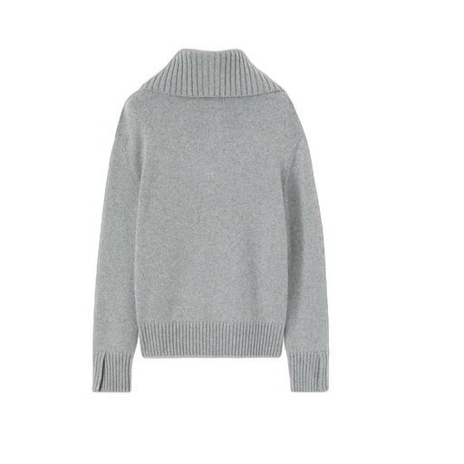 Half Zipper Long-Sleeved Sweater