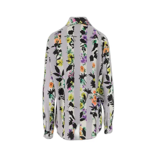 Off-White Floral Striped Shirt