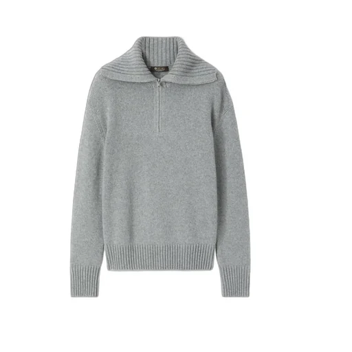 Half Zipper Long-Sleeved Sweater
