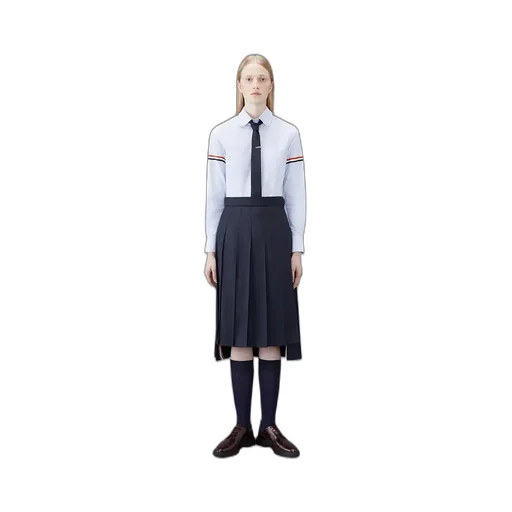 Thom Browne 4-Bar Striped Shirt