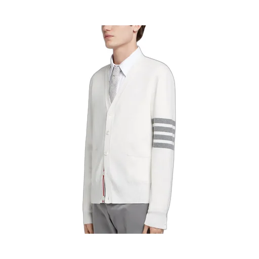 Thom Browne 4-Bar V-Neck Cardigan