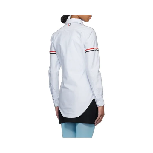 Thom Browne 4-Bar Striped Shirt