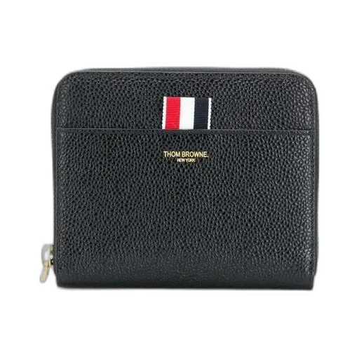 Thom Browne Logo Embossed Zipped Wallet