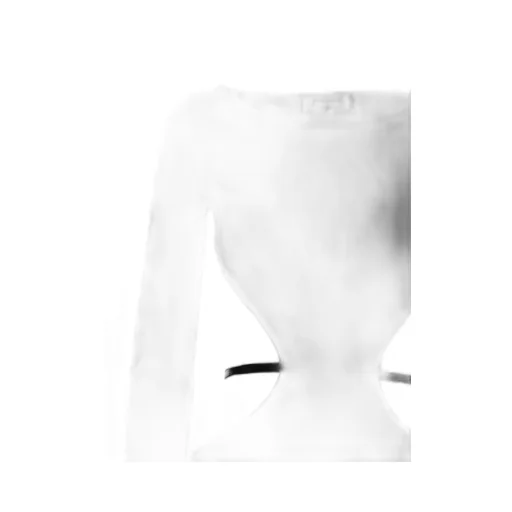 Long-Sleeve Cut-Out Midi Dress