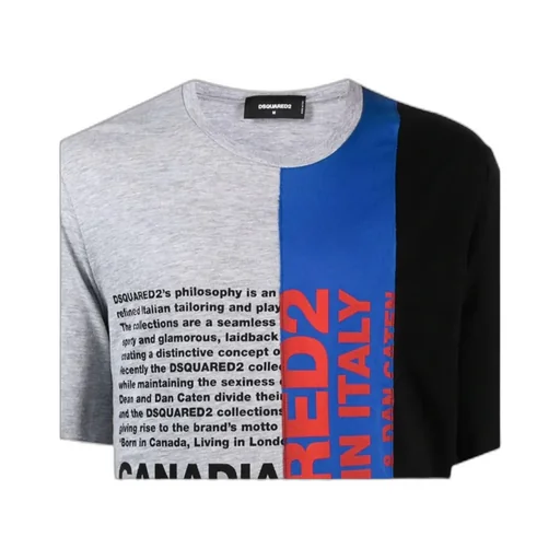 Logo-Print Colour-Block T-Shirt