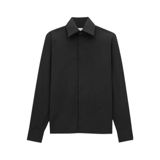 Saint Laurent Cassandre Buttoned Straight Hem Shirt