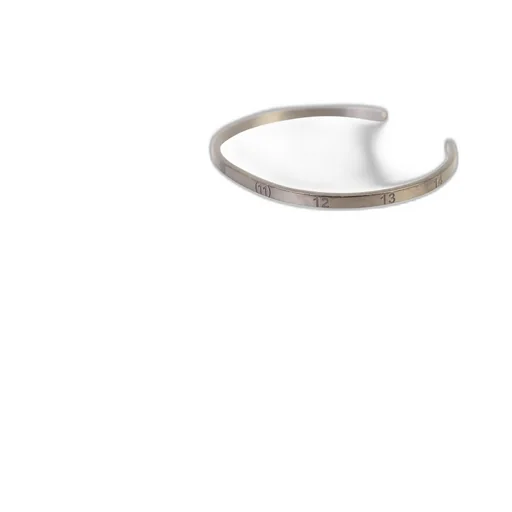 Number-Engraved Cuff Bracelet