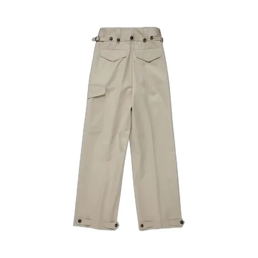 Maison Margiela Buttoned Wide Leg Trousers