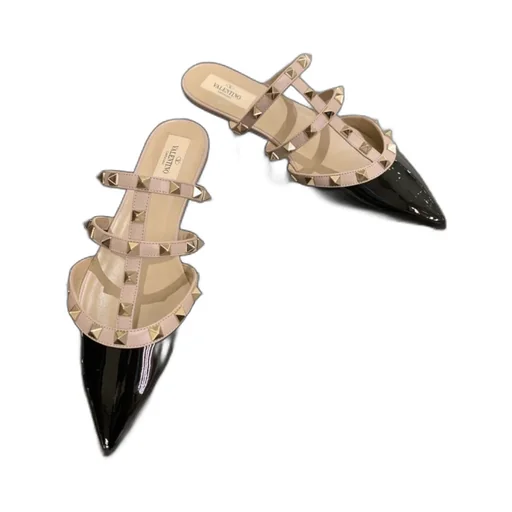 Valentino Garavani Rockstud Pointed Toe Slip-On Mules