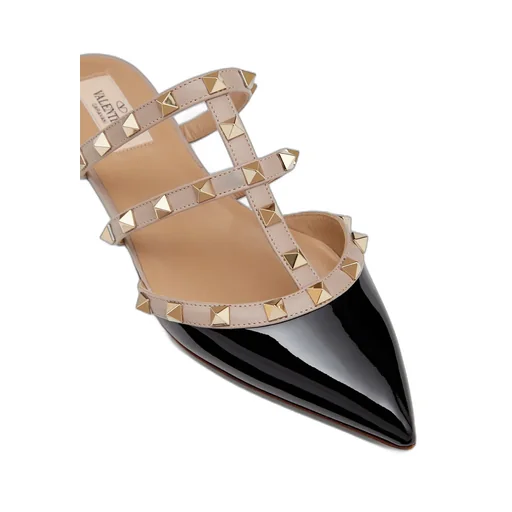 Valentino Garavani Rockstud Pointed Toe Slip-On Mules