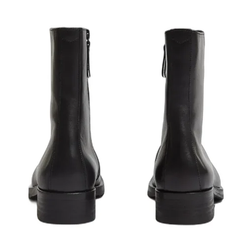 Black Cuban Ankle Boots