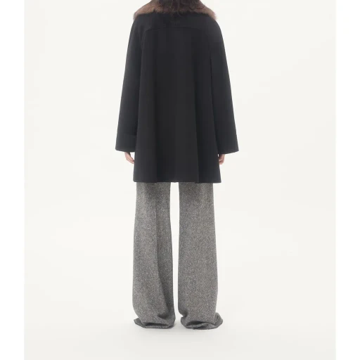 Valentino	Logo Plaque Button-Up Coat