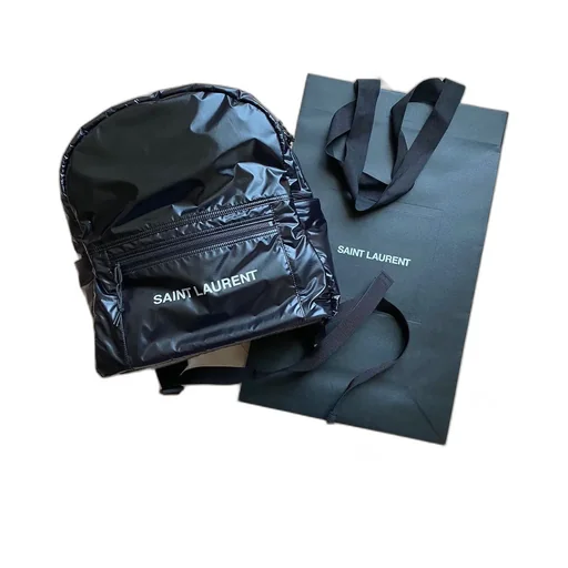 Saint Laurent Nuxx Logo Printed Backpack