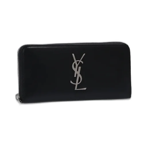 Saint Laurent Monogram Zip Around Wallet
