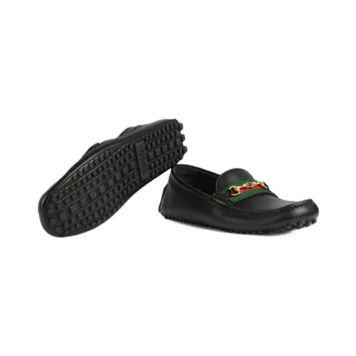 Gucci Logo Web Driver Loafers